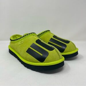 New UGG Tasman CHOPD 1128195 KEY LIME/BLACK | Men Size 10| Slippers